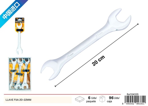 [04335]  llave fija 20-22mm - Herramientas de ferretería