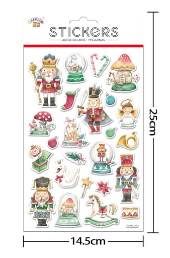 [NV9404] Stickers de Decoración Navideña 14.5X25CM - Accesorios decorativos para Navidad
