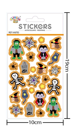 [HA9783] Sticker Decoración Halloween 10x19 cm - Sticker para decoraciones de Halloween