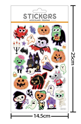 [HA9747] Sticker de Decoración Halloween 14.5X25CM - Accesorios decorativos para Halloween