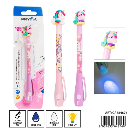 [0235764] Bolígrafo secreto tinta invisible 15 cm - Escritorio y material de escritura