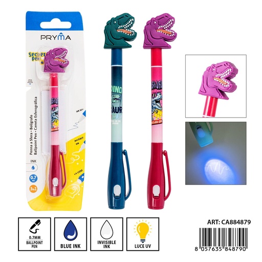 [0235767] Bolígrafo secreto tinta invisible 15 cm - Escritorio y material de escritura