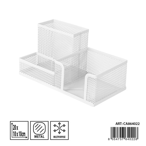 [0237462] Portalápices multiusos 20X10X10CM - Almacenamiento de escritorio