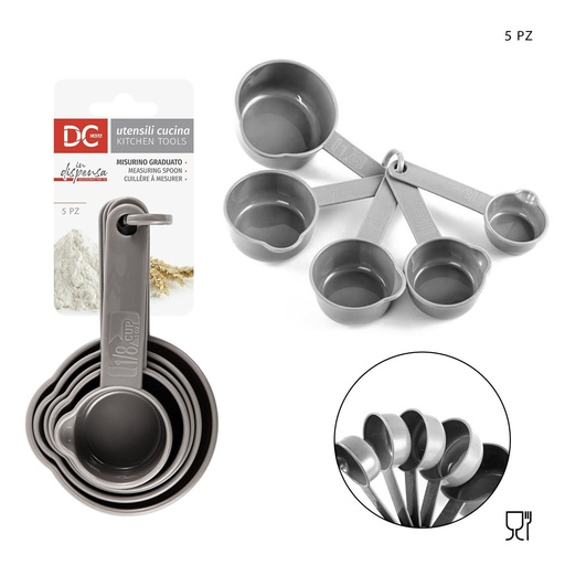 [0217608] Medidoras graduadas plásticas 5 piezas - Herramientas de cocina