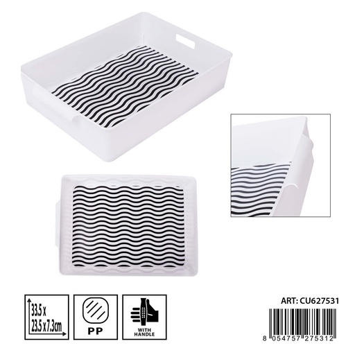 [0236863] Caja plástico multiusos 34x23x7.3 cm - Almacenamiento