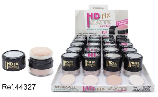 [8435433229193] Polvo HD Fix mate con esponja y espejo 20/u - Productos de maquillaje