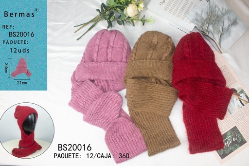 [BS2016] Gorro con bufanda - Accesorios de invierno