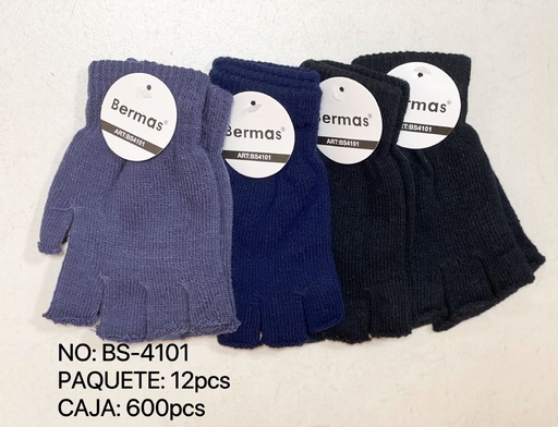 [BS4101] Guantes de acrílico de medio dedo (mezcla) - Accesorios de invierno