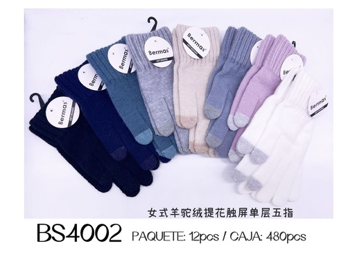 [BS4002] Guantes de imitación de piel de conejo, modelos para mujer - Ropa de invierno