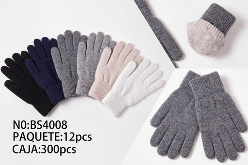 [BS4008] Guantes de mujer de lana de oveja - Ropa de invierno