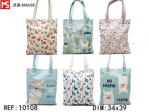 [10108] Bolsa de compra ecológica de PU de alpaca A34/A36/C39/D60 - Tote y accesorios de compras