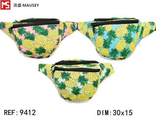 [9412] Rinonera canvas pineapple C04/21 - Riñonera y accesorios de moda