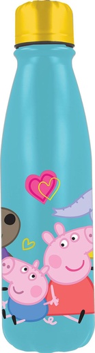 [13940] Botella de aluminio infantil 600 ml Peppa Pig - Botella temática