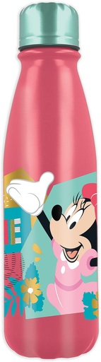 [74440] Botella de aluminio infantil 600 ml Minnie Mouse - Botella decorativa