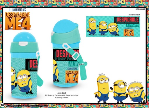 [DF4022-3445] Juguete infantil - Cantimplora de plástico Minions