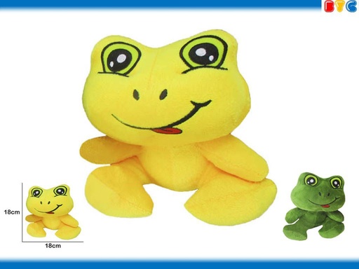 [02740] Peluche rana sonriente 18cm - Juguetes de peluche