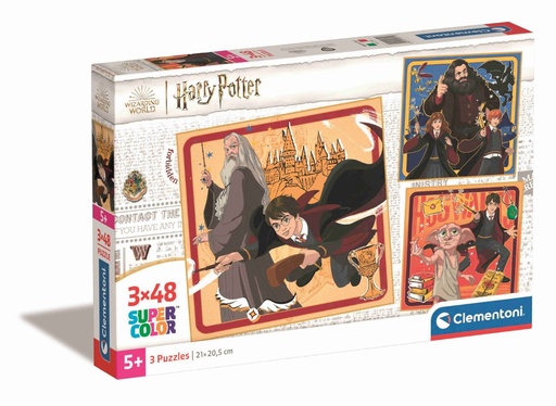 [25312.8] Puzzle de 3X48 Square Harry Potter - Juguetes educativos