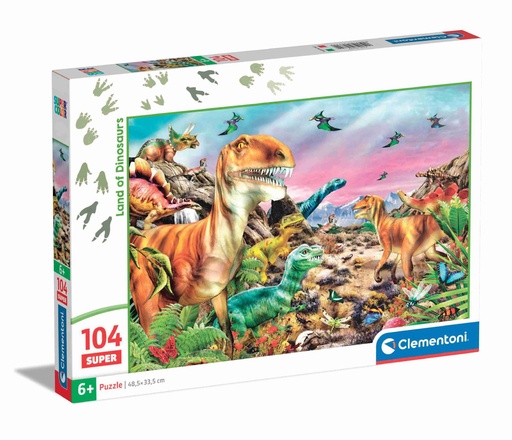 [25779.9] Puzzle 104 Super Noli Tierra de Dinosaurios - Juguetes de rompecabezas