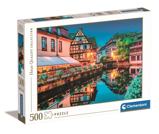 [35147.3] Puzzle 500 HQC 35147 Old Town de Estrasburgo, Clementoni - Juguetes