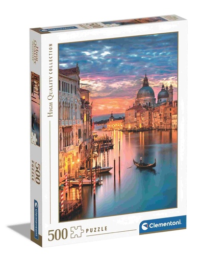 [35056.8] Puzzle 500 piezas Venecia iluminada, Clementoni - Juguetes