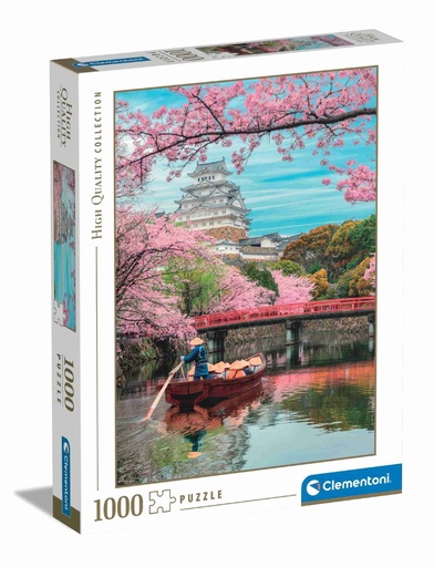 [39819.5] Juguete para niños - Puzzle 1000 “Castillo de Himeji en Primavera 2024” - Clementoni