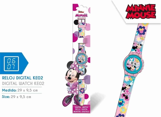 [MN4443] Reloj digital KE02 Minnie - Juguetes y relojes