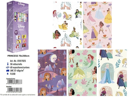 [5205698695377] Papel regalo - Producto de personajes de Disney