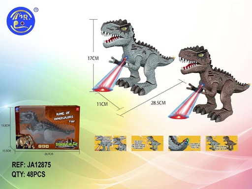 [JA12875] Dinosaurio "Tyrannosaurus Rex" con luz y sonido - Juguete electrónico