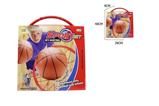 [TS83936] Canasta de baloncesto infantil 40x39x9 cm - Juguetes deportivos