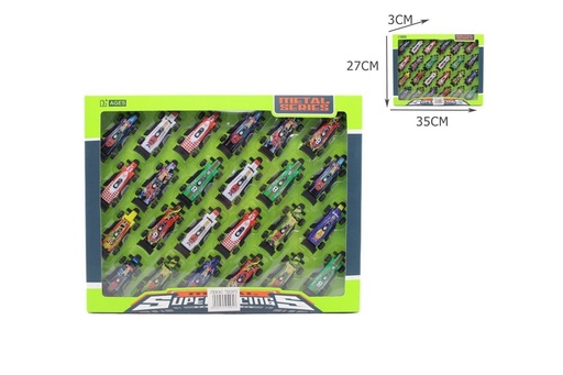 [TS69929] Set de coches de metal 35x27x3 cm - Juguetes educativos