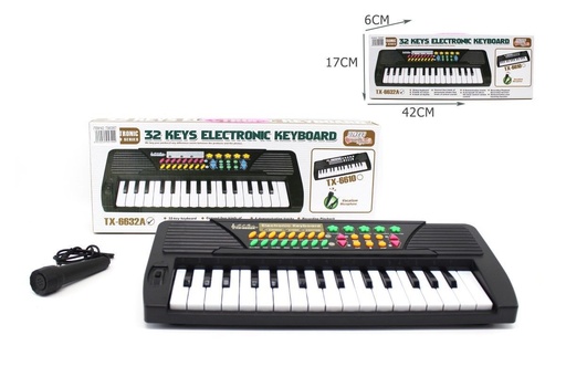 [TS69988] Órgano con micrófono 42X17X6CM - Juguetes 