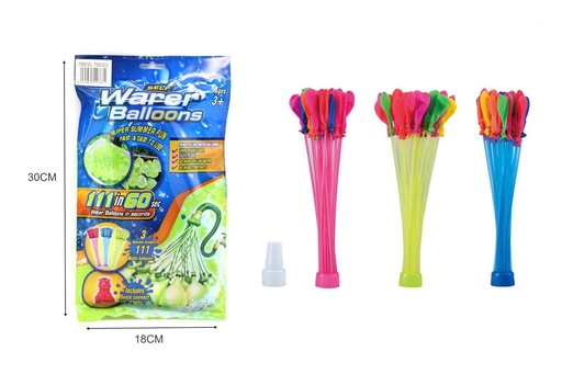 [TS80333] Set de globos de agua 30x18cm (192) - Juguetes