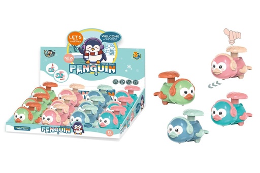 [TS80757] Juguete Infantil - Juguetes de coche pingüino 11x6x6 cm