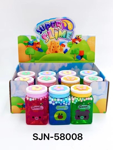 [SJN-58008] Slime "cristal" en forma cuadrada (12 unidades) - Juguete para niños