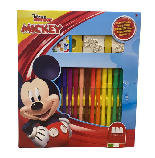 [86945] Juguete para niños - Set de rotuladores Mickey Disney lavables (18) - Material escolar