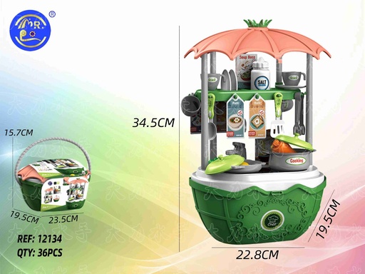[12134] Set de cesta de cocina - Juguetes de cocina