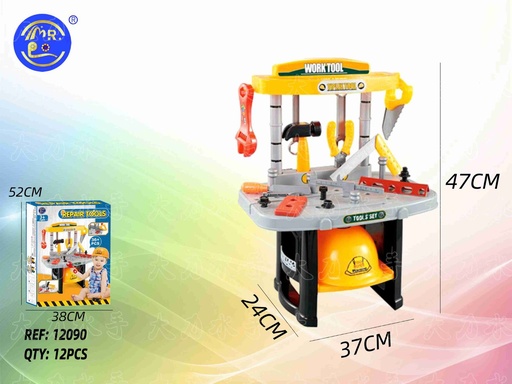 [12090] Herramientas de juguete mesa (12) - Juguetes de imitación