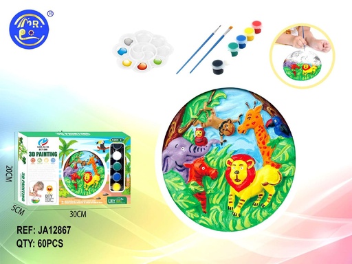 [JA12867] Caja de pinturas 3D de animales - Set de pintura en 3D