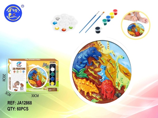 [JA12868] Caja de pinturas 3D de dinosaurios - Set de pintura en 3D