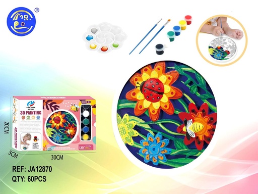 [JA12870] Caja de pinturas 3D de flores - Set de pintura en 3D