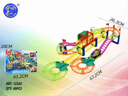 [12330] Juguete de la pista eléctrica urbanita con coche - Juguetes de coches y trenes