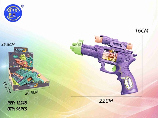 [12248] Pistola eléctrica con luz y sonido - Juguetes para niños