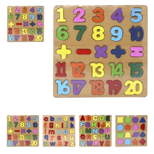 [XL9001] Puzzle de madera surtido - Juguetes educativos y manualidades