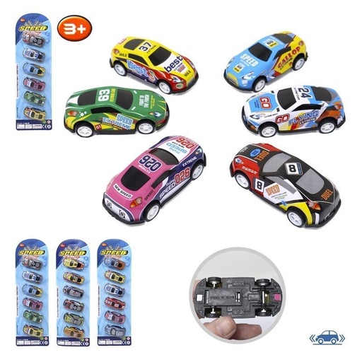 [04-X01012A] Juguete coche 6 piezas aluminio surtido - Juguetes de coches