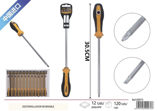 [00975] Destornillador reversible 6*200mm - Herramientas de ferretería