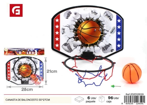 [202012659] Canasta de baloncesto 30x27 cm - Juguetes y deportes