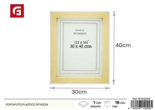 [191512099] Portafoto plástico 30x40 cm - Nuevos productos