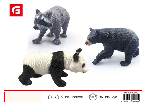 [189880099] Set de 3 animales de la selva (5 pulgadas) - No catalogado