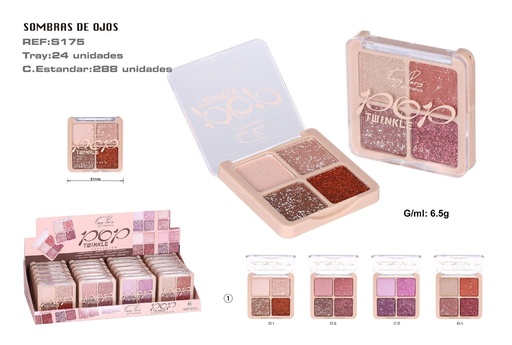 [S175-01] Paleta de sombras 24/U - Variedad de colores para ojos