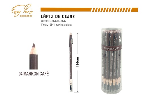 [L048-04] Lápiz de cejas 24/U marrón café - Maquillaje para cejas